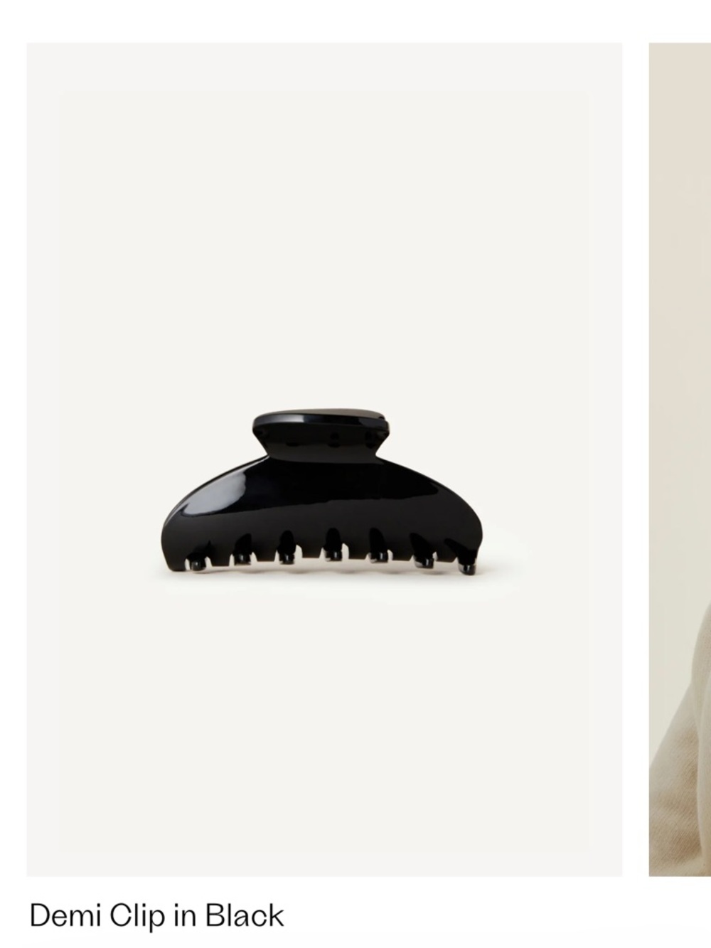 Kov Essentials Demi Hair Clip in Black